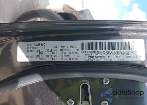 2016 Ram 1500 Lone Star из США, поврежденный, VIN 1C6RR6LTXGS182978